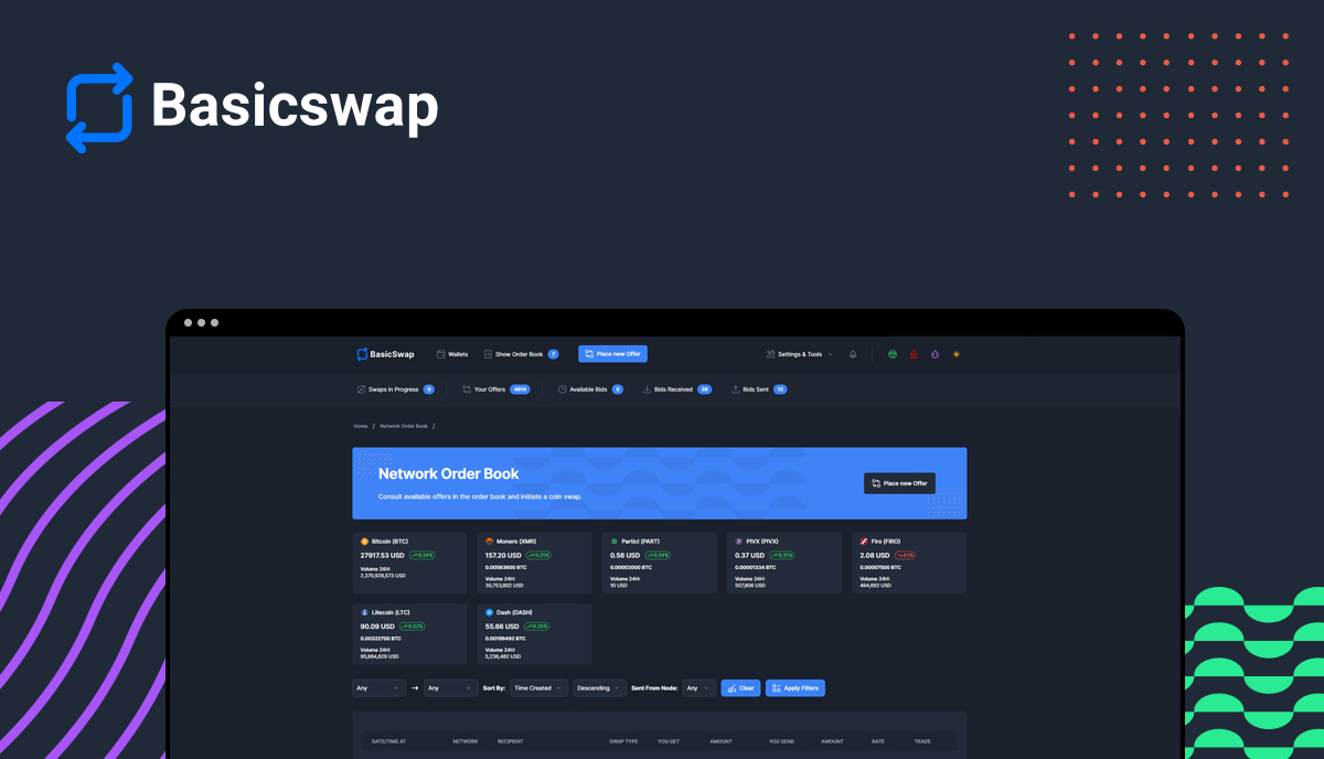 BasicswapDEX Preview
