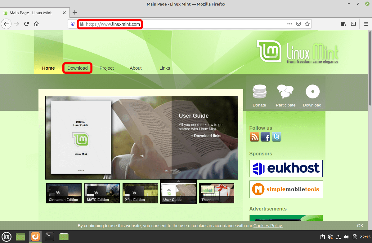 Linux Mint Website